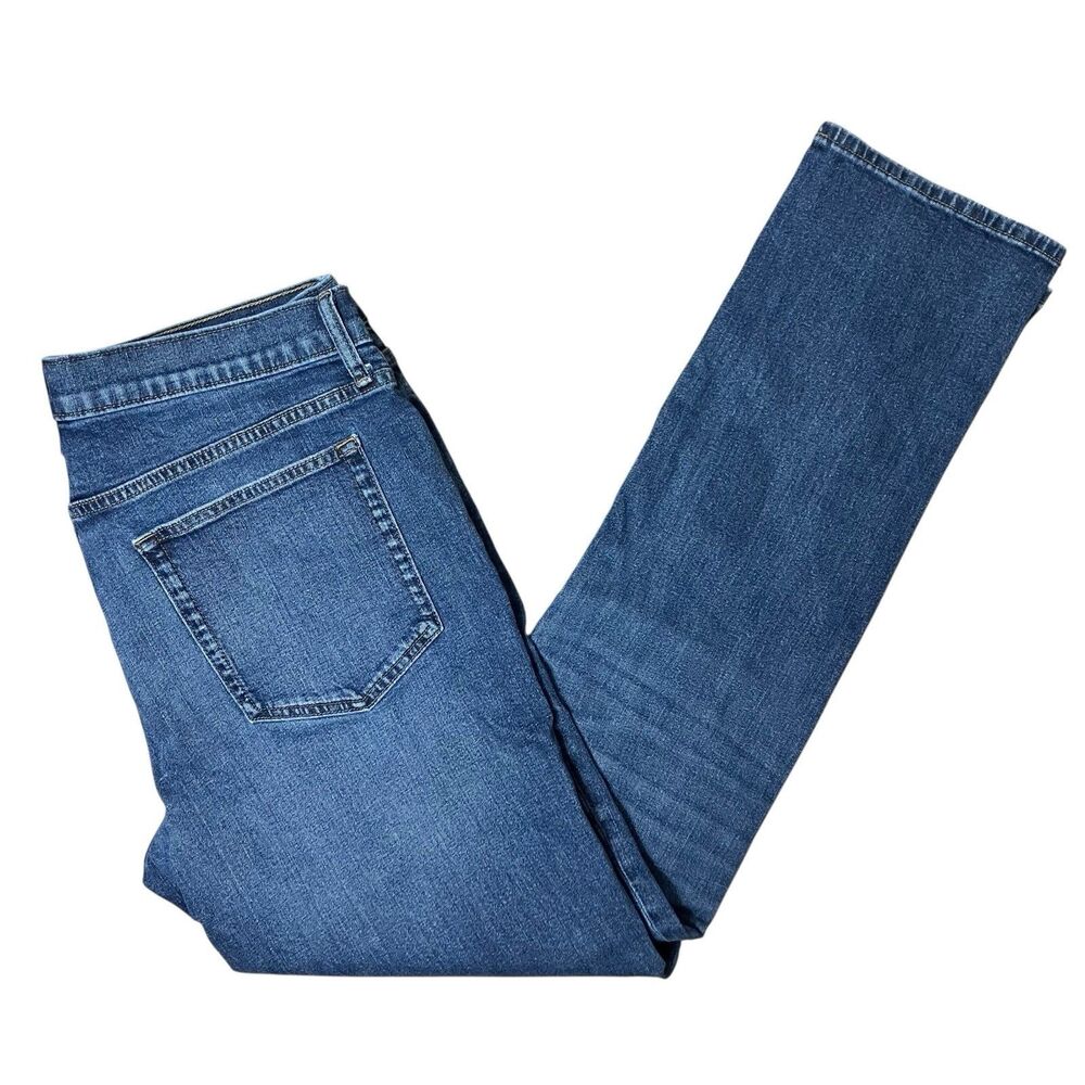 J Crew Jeans Mens 36 x 32 Blue Straight Leg Flex Denim Casual Streetwear AZ851